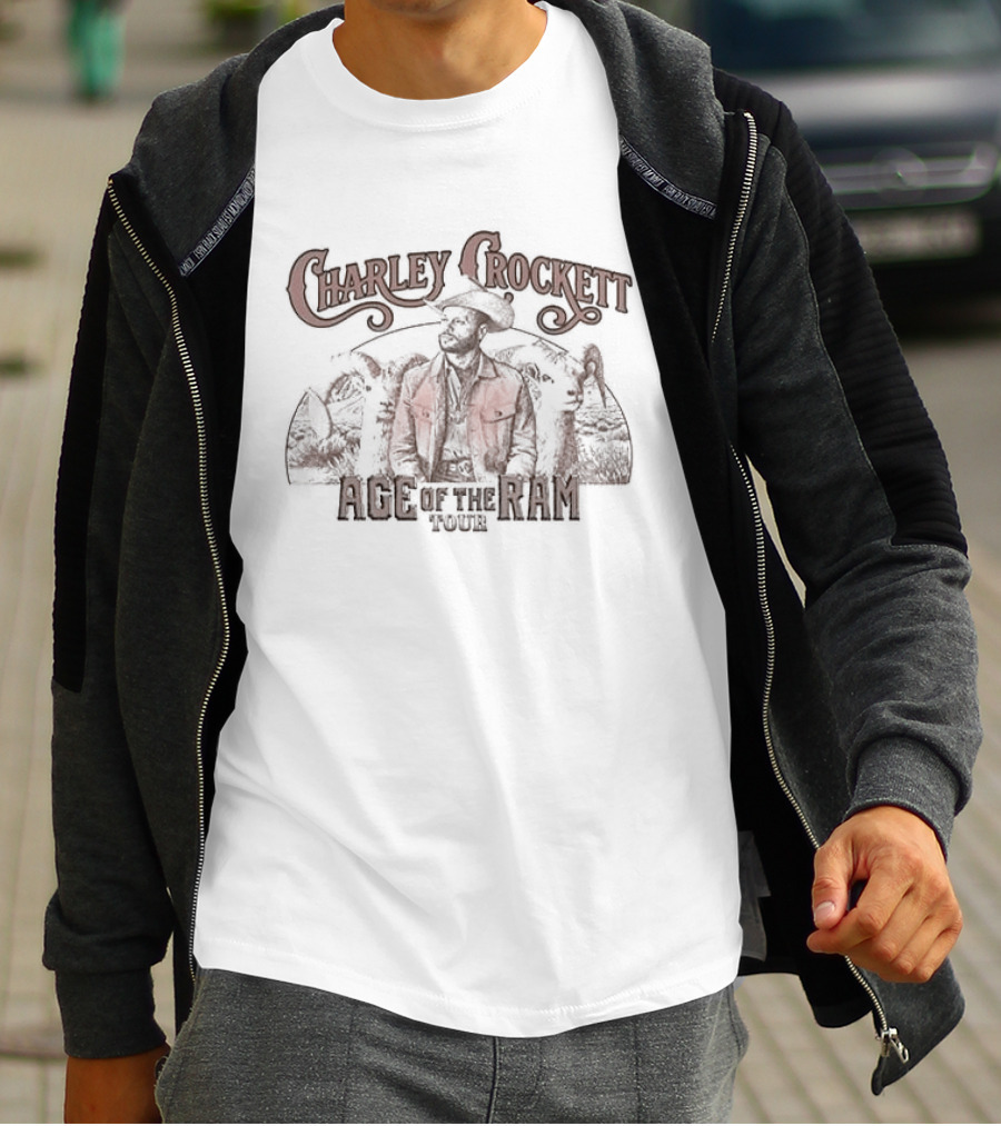 Charley Crockett Age Of The Ram Tour 2026 With Special Guest Durand Jones And The Indications T-Shirt