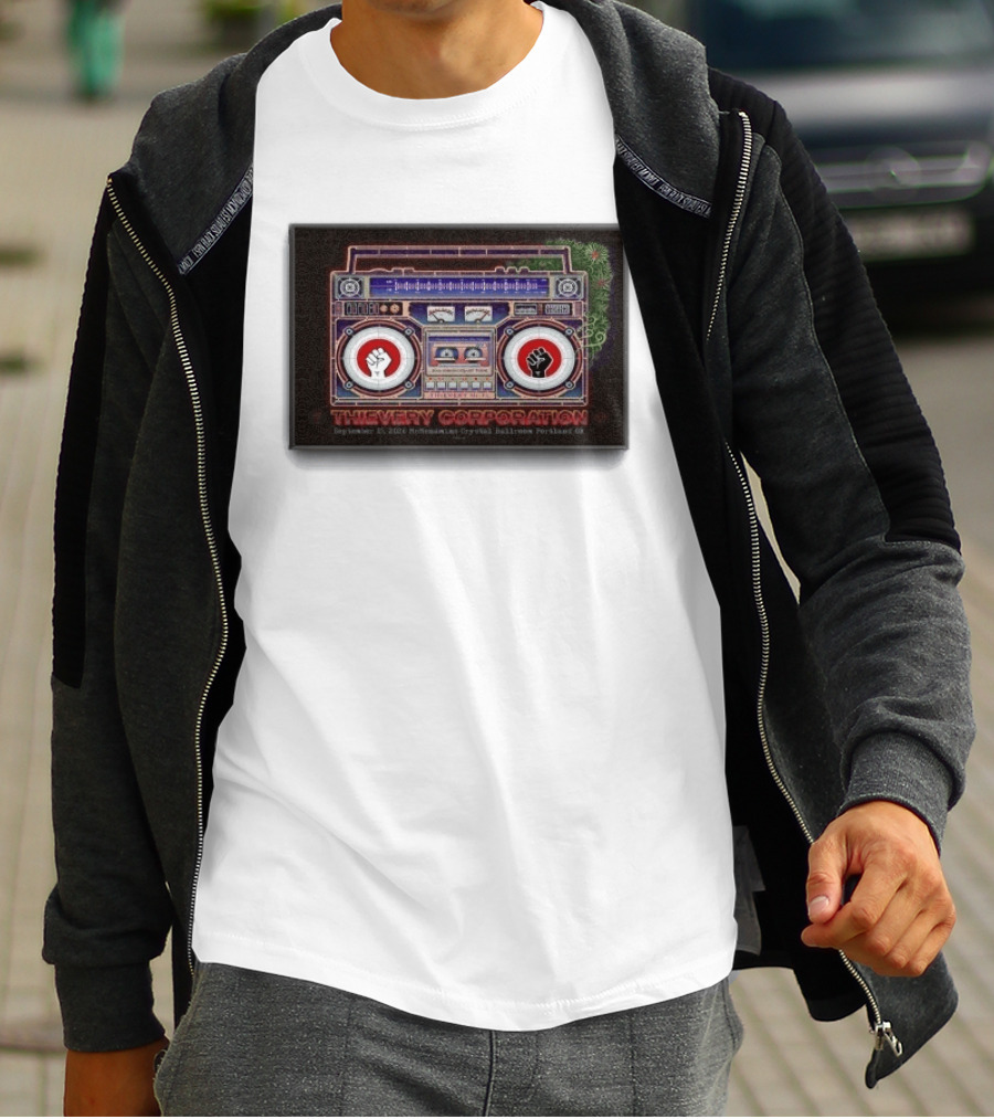 Thievery Corporation Boombox September 15 2026 McMenamins Crystal Ballroom Portland OR T-Shirt