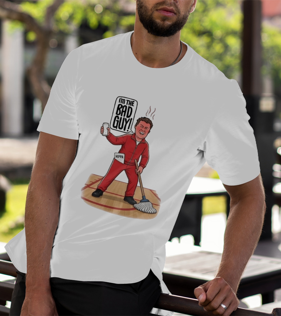 I'm The Bad Guy Rico Bosco Red Tracksuit HIPPA Janitor T-Shirt