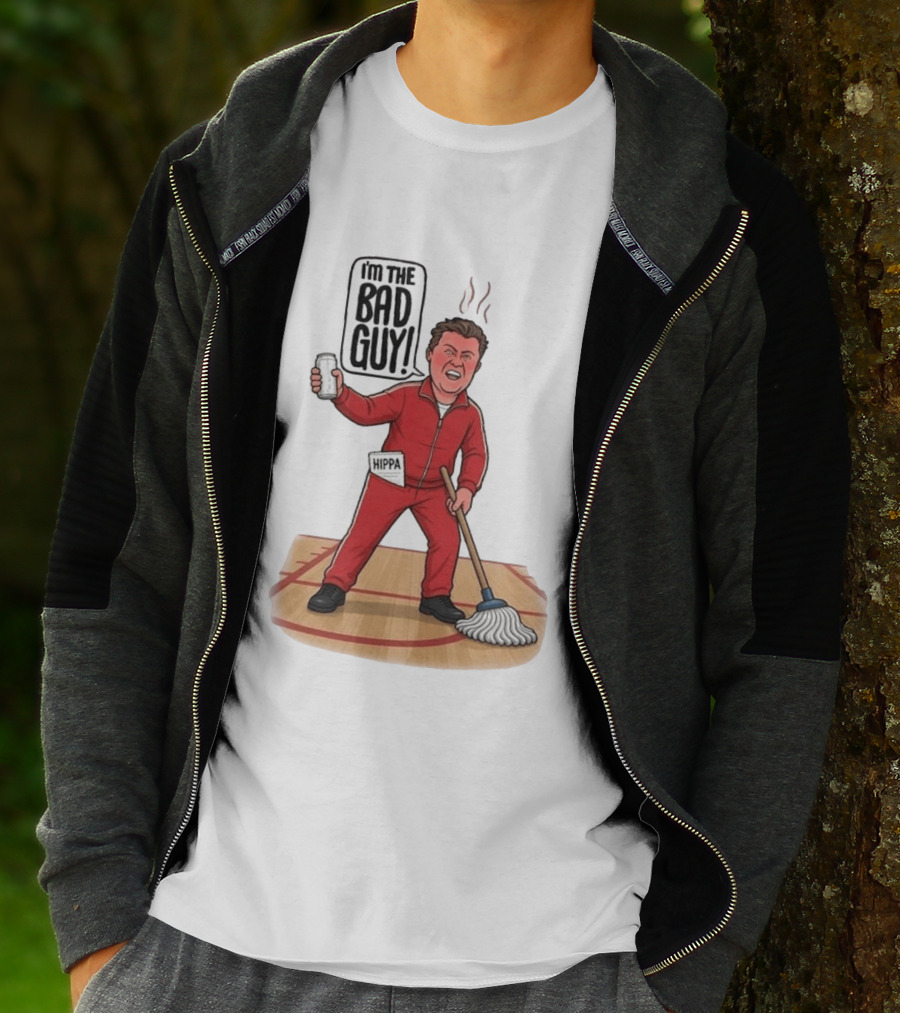 I'm The Bad Guy Rico Bosco Red Tracksuit HIPPA Janitor T-Shirt