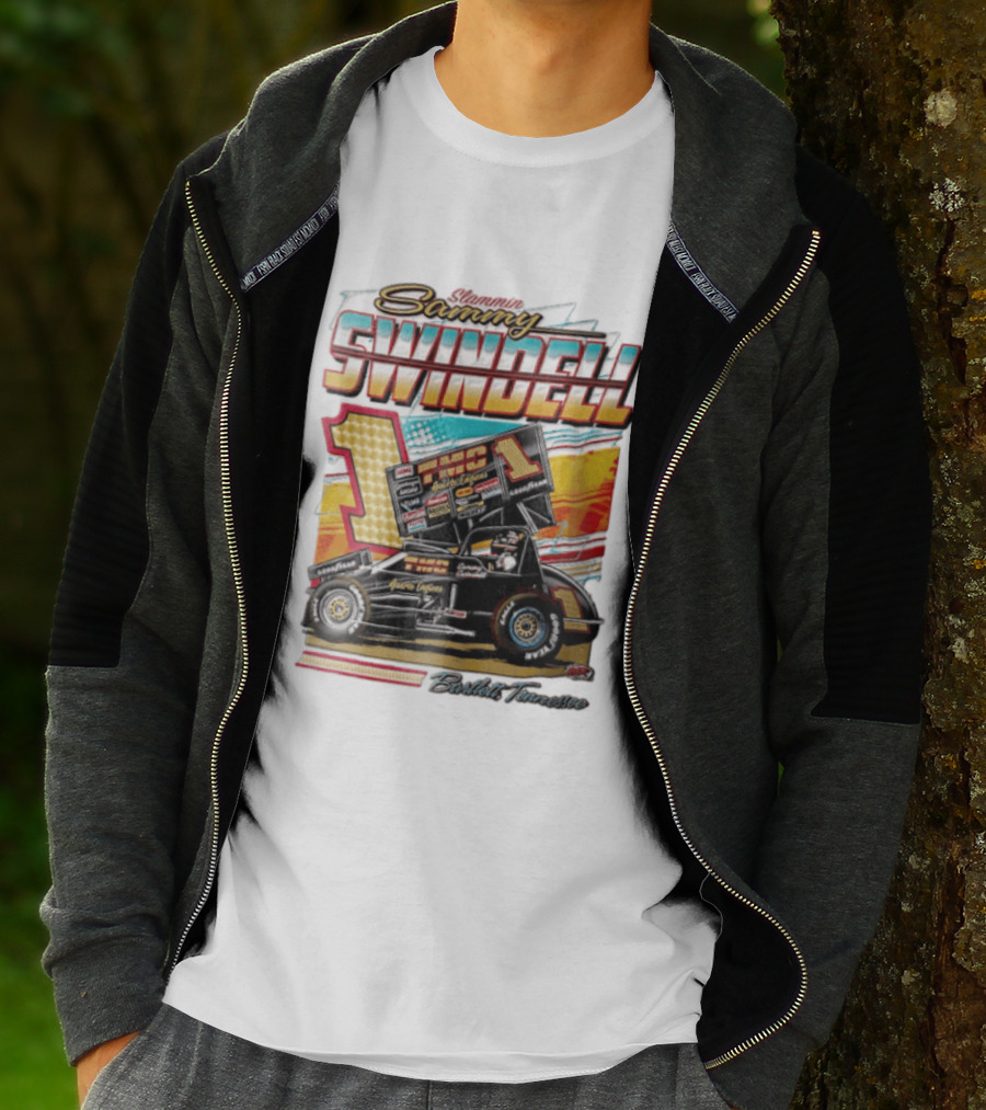 Slammin Sammy Swindell Number 1 Sprint Car Bartlett Tennessee Racing T-Shirt