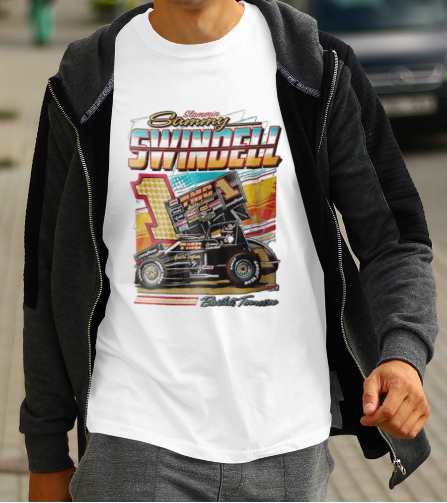 Slammin Sammy Swindell Number 1 Sprint Car Bartlett Tennessee Racing T-Shirt