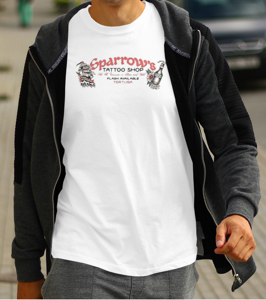 Sparrow's Tattoo Parlor Since 2003 Lost Bros T-Shirt