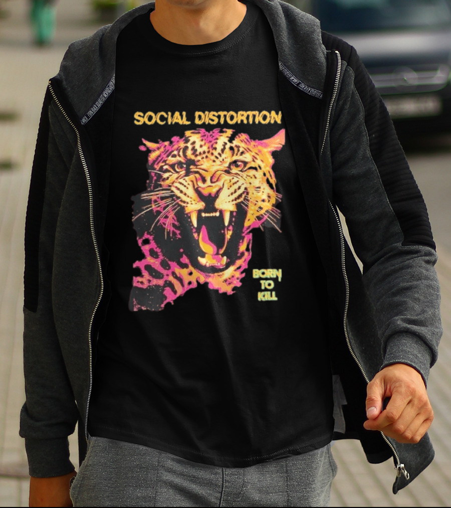 Social Distortion Born To Kill Leopard 2026 T-Shirt