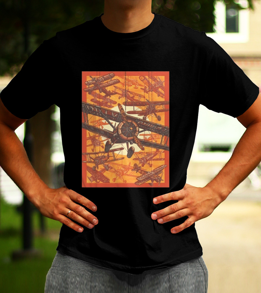 Billy Strings Fall 2026 Luke Martin Denver CO Airplane T-Shirt
