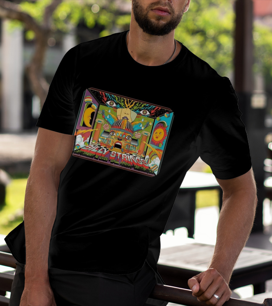 Billy Strings Ball Arena Denver September 18 2026 By Pedro Correa Psychedelic T-Shirt