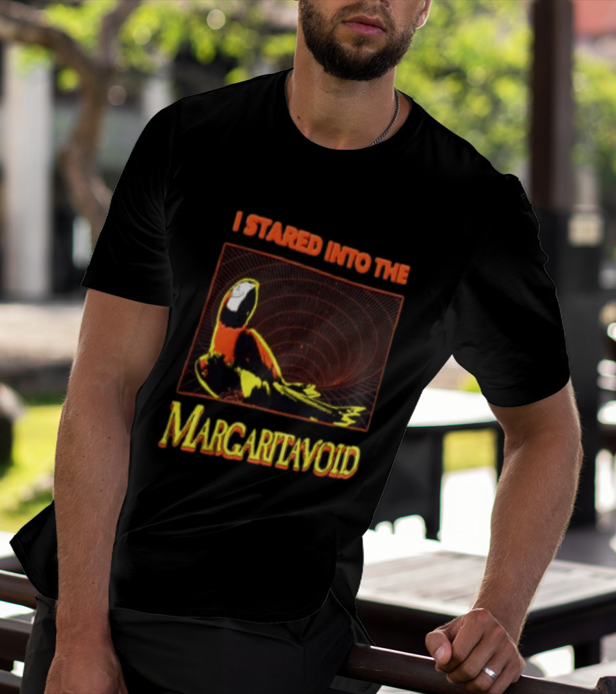 I Stared Into The Margaritavoid Macaw Parrot Psychedelic Journey T-Shirt