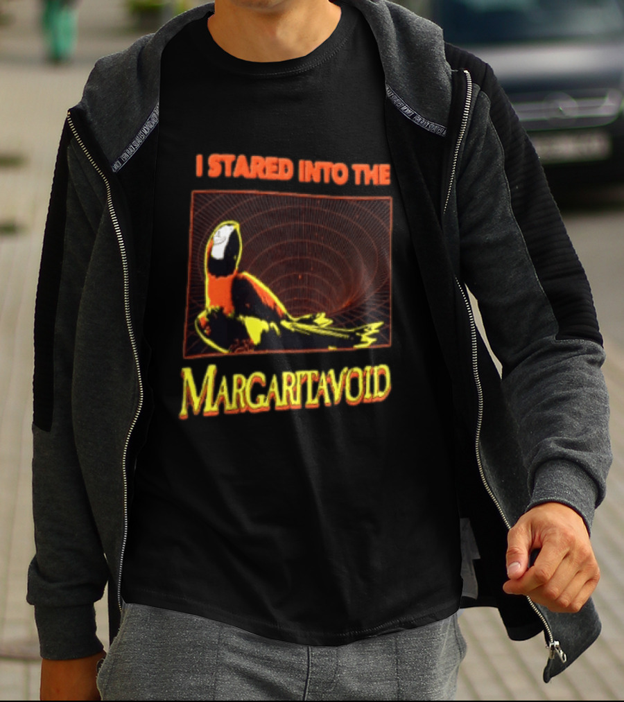 I Stared Into The Margaritavoid Macaw Parrot Psychedelic Journey T-Shirt