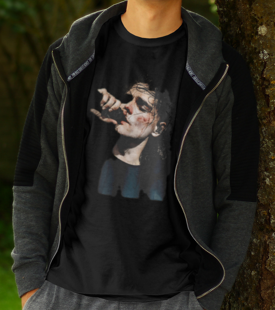 Male Singer Mic Performance Sweaty Bloody Face Stage Moment T-Shirt