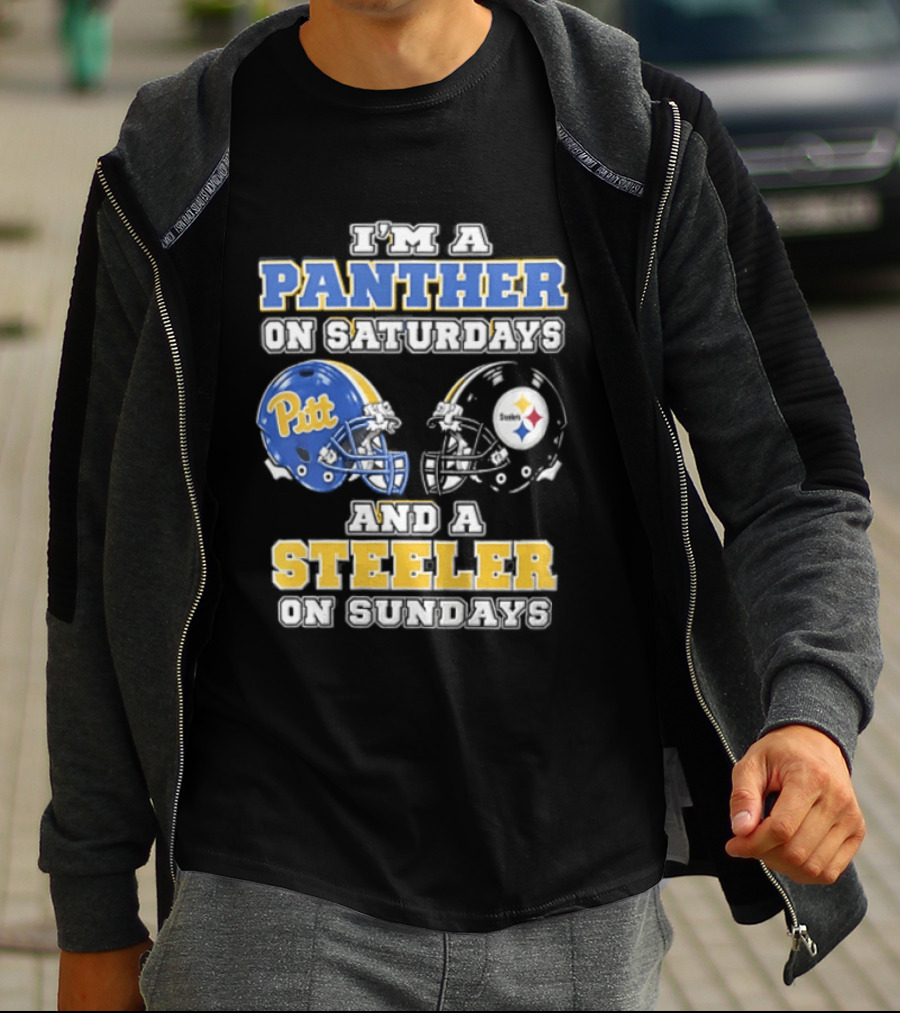 I’m A Panther On Saturdays And A Steeler On Sundays T-Shirt