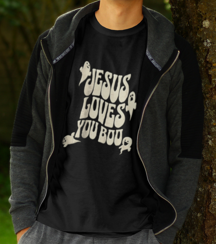 Jesus Loves You Boo Halloween Christian Ghosts T-Shirt