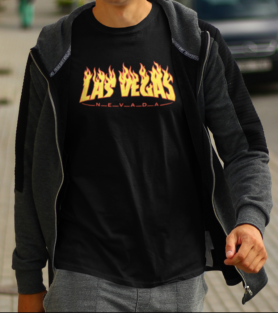 Las Vegas Nevada Flames Fiery Red T-Shirt