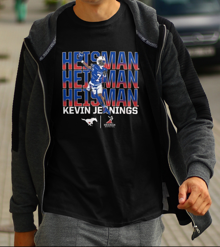 SMU Kevin Jennings Heisman Hopeful Football Pose T-Shirt