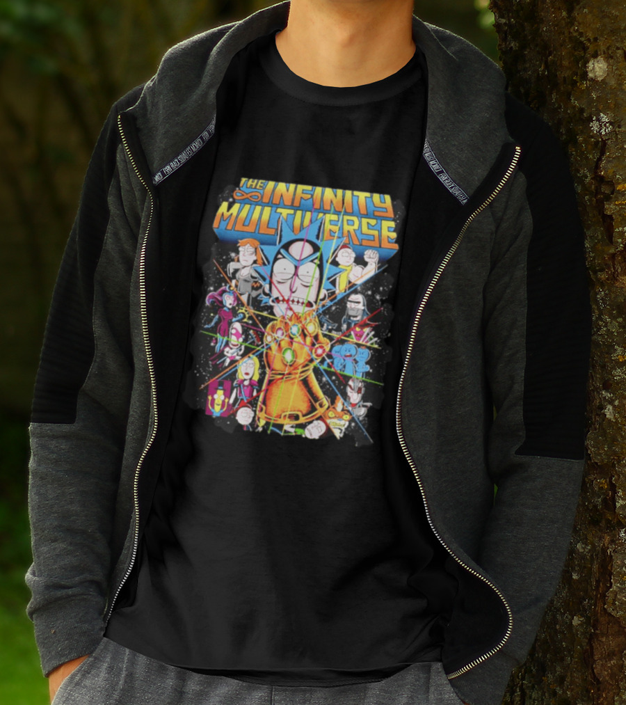 The Infinity Multiverse Crossover Characters Bejeweled Glove T-Shirt