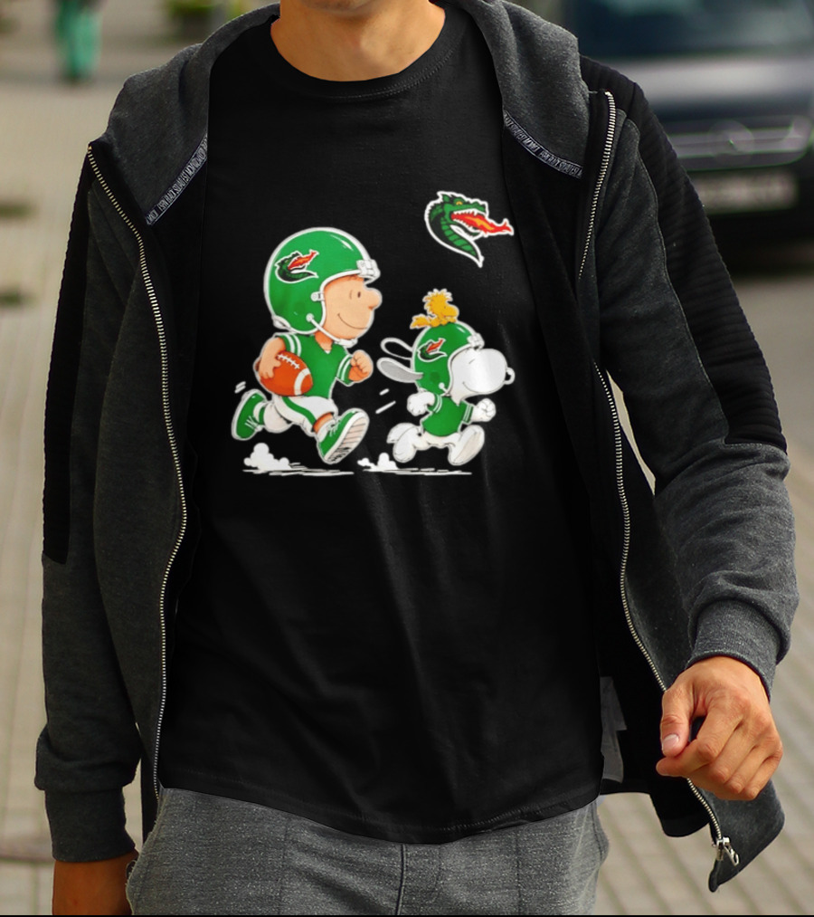 UAB Blazers Charlie Brown Woodstock Snoopy NCAA Football Collaboration T-Shirt