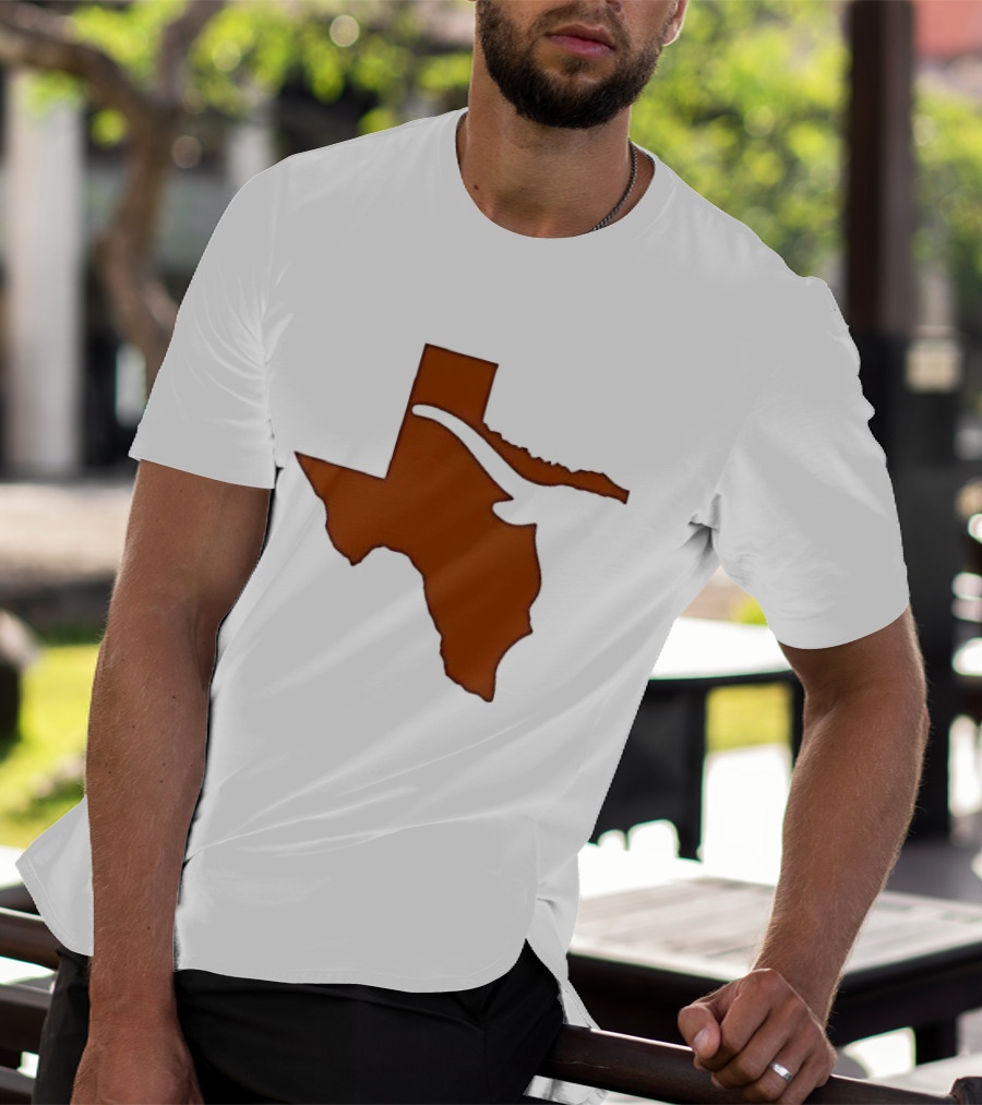 Texas State Longhorn Steer Original Orange T-Shirt