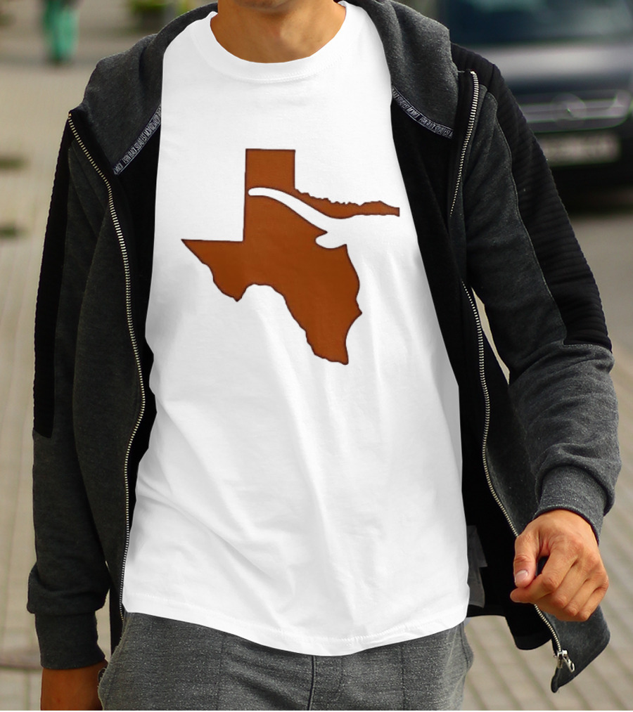 Texas State Longhorn Steer Original Orange T-Shirt