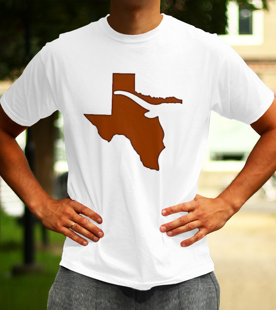 Texas State Longhorn Steer Original Orange T-Shirt