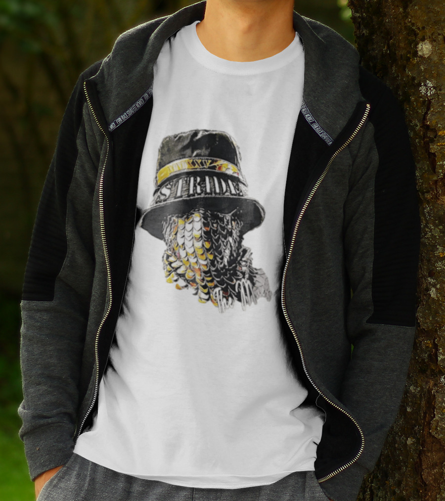 Strides Mmxxv Magpie Bucket Hat Golden Feather Mask T-Shirt