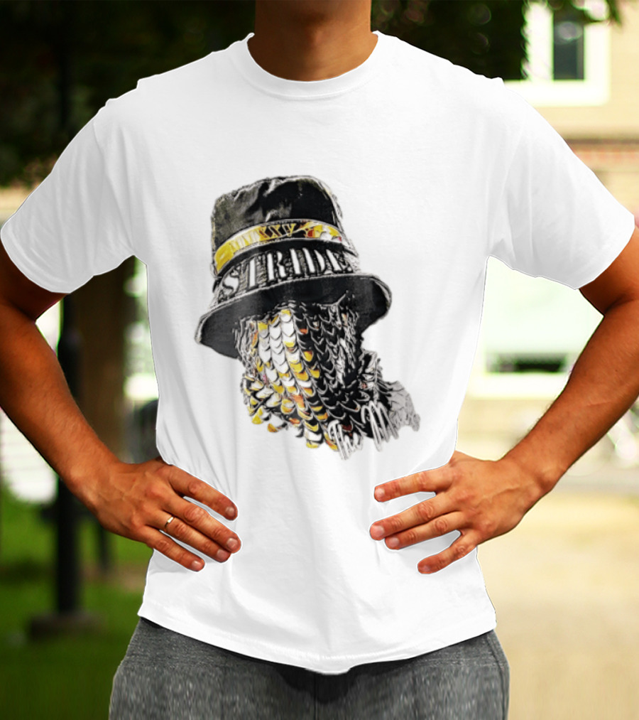 Strides Mmxxv Magpie Bucket Hat Golden Feather Mask T-Shirt