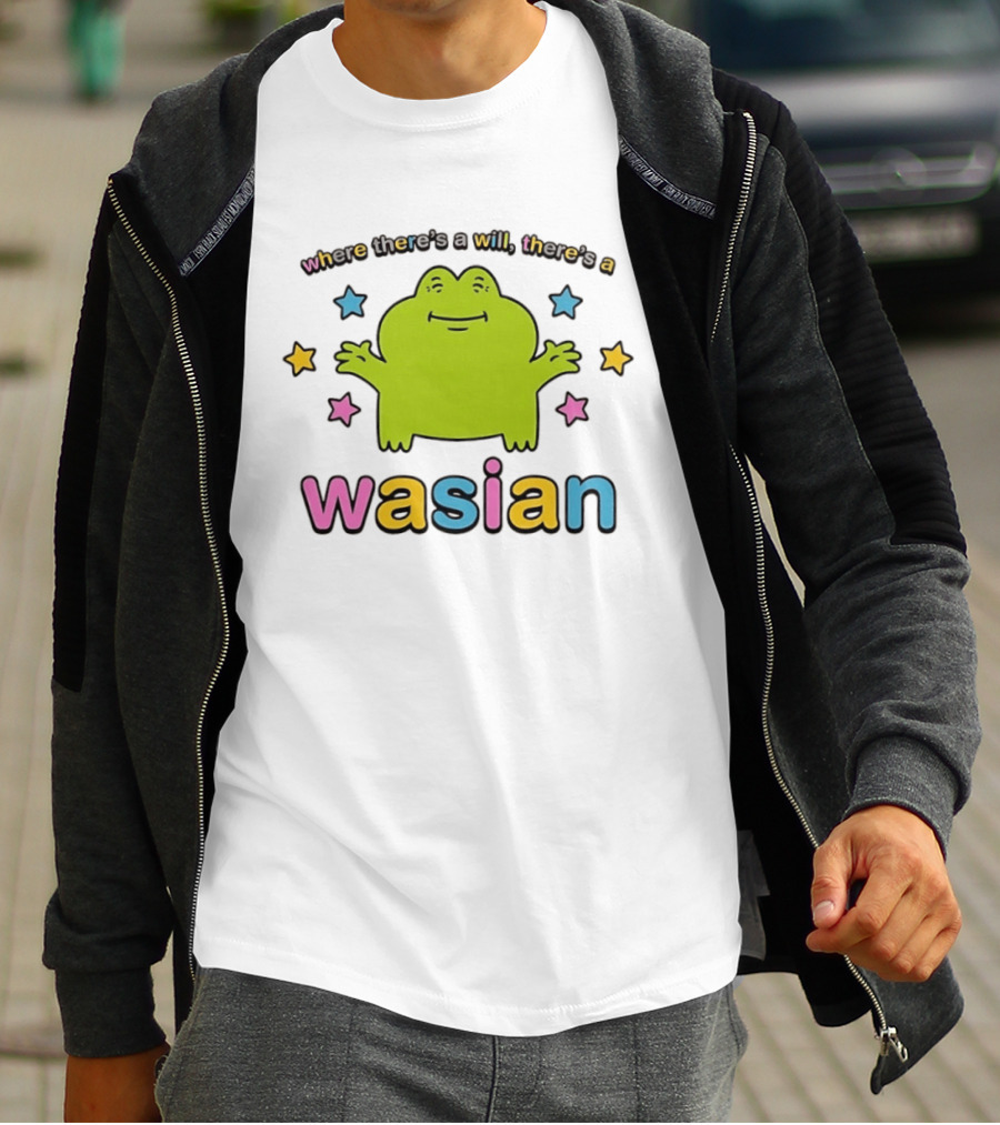 Frog Where There's A Will There's A Wasian Stars T-Shirt