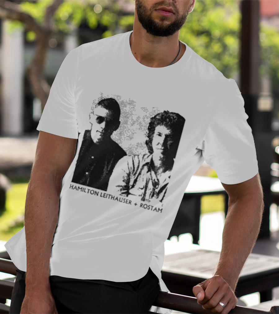 HAMILTON LEITHAUSER ROSTAM Black And White Photo Duo T-Shirt