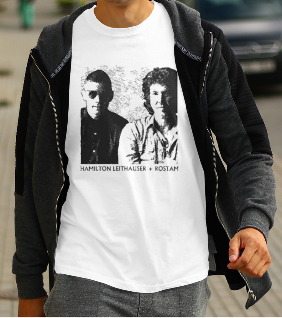 HAMILTON LEITHAUSER ROSTAM Black And White Photo Duo T-Shirt