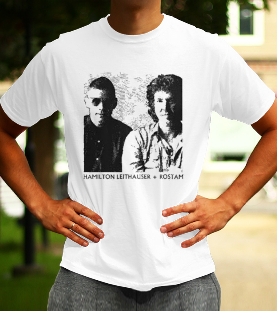 HAMILTON LEITHAUSER ROSTAM Black And White Photo Duo T-Shirt