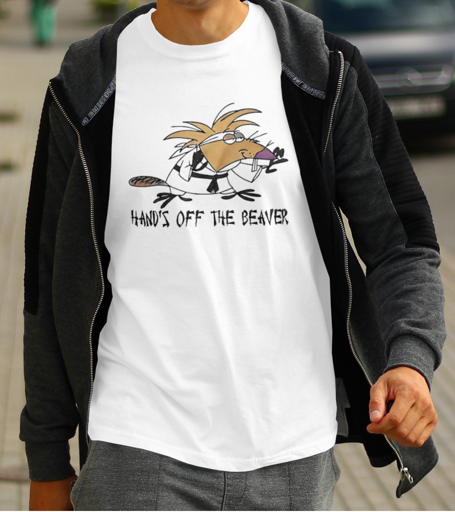 Hand's Off The Beaver The Angry Beavers Cartoon T-Shirt