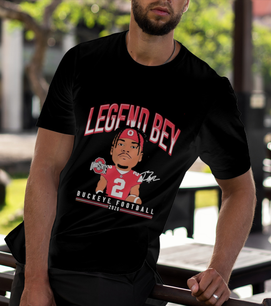 Legend Bey No 2 Ohio State Buckeye Football 2026 T-Shirt