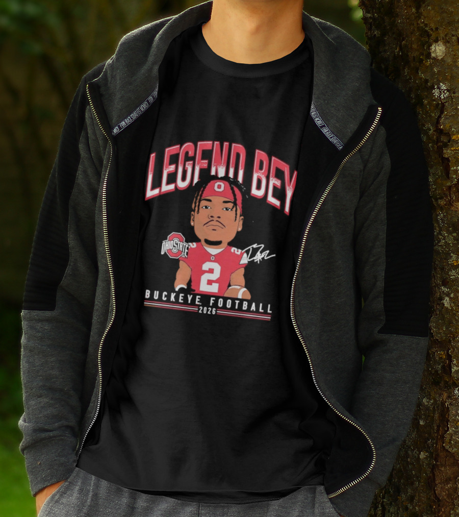 Legend Bey No 2 Ohio State Buckeye Football 2026 T-Shirt