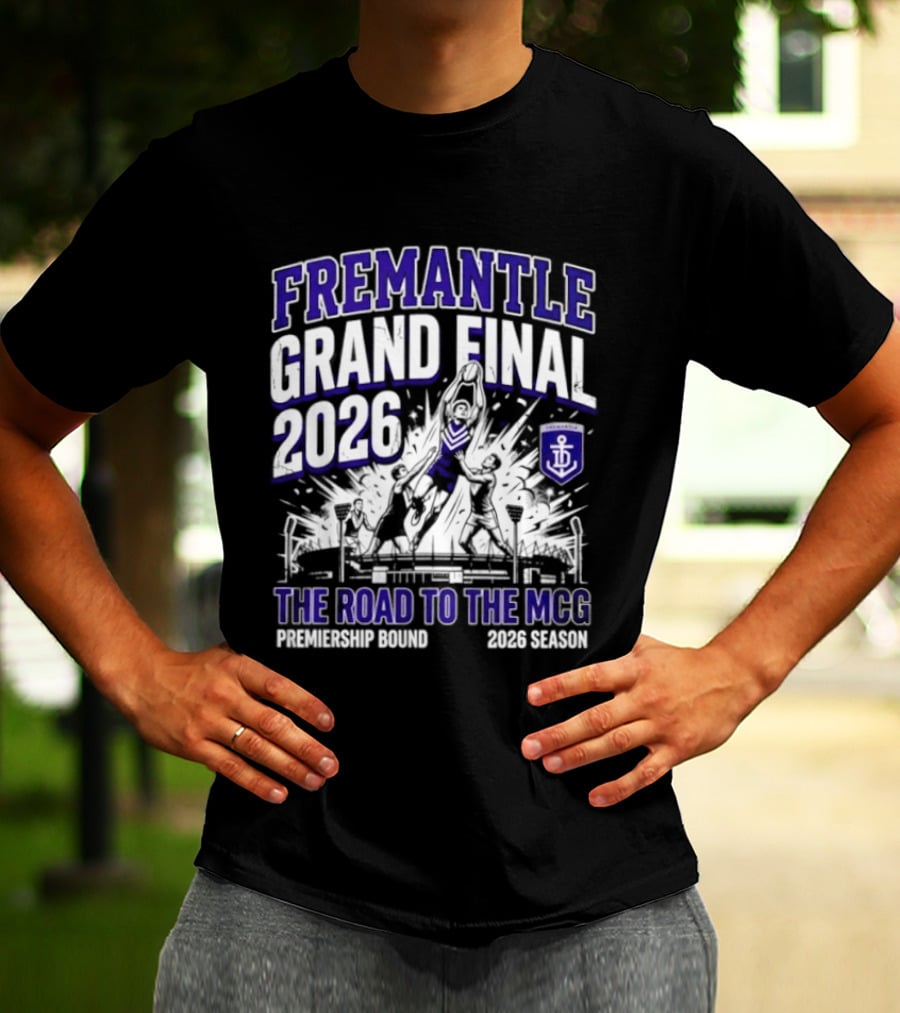 Fremantle Grand Final 2026 Road To The MCG AFL Dockers T-Shirt