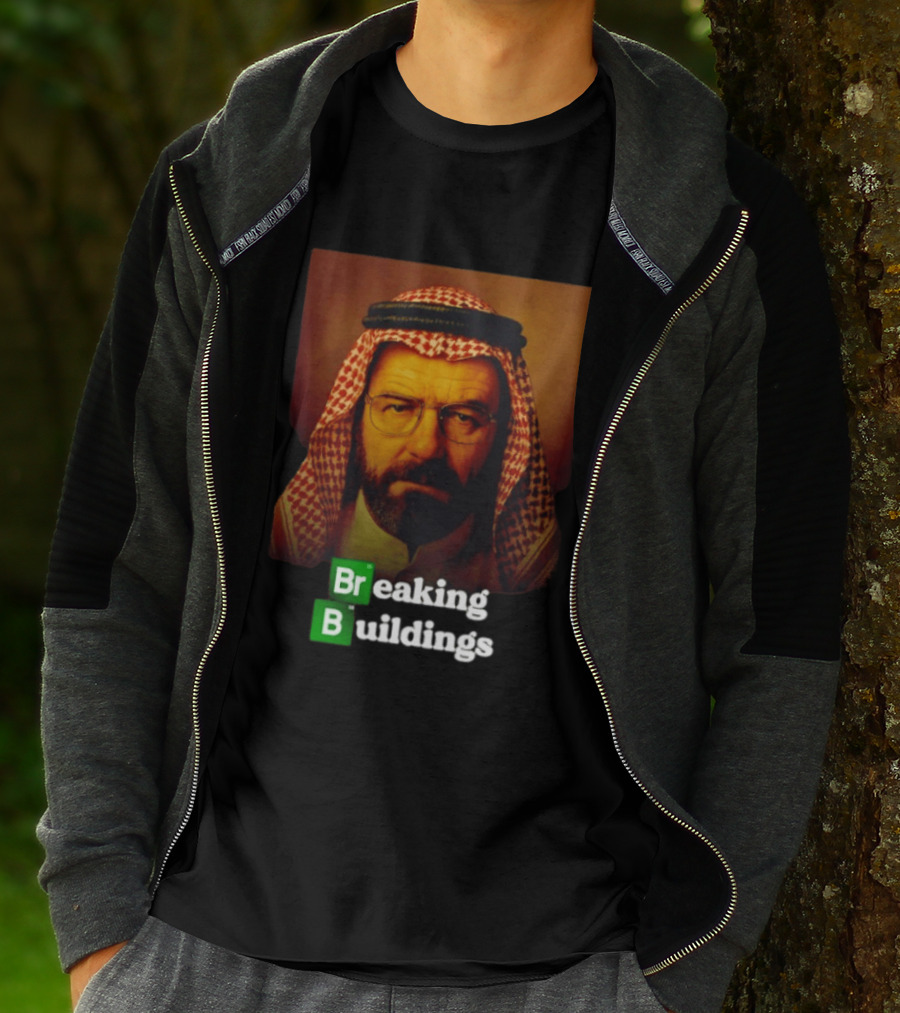 Breaking Buildings Bryan Cranston Walter White Middle Eastern Headdress T-Shirt