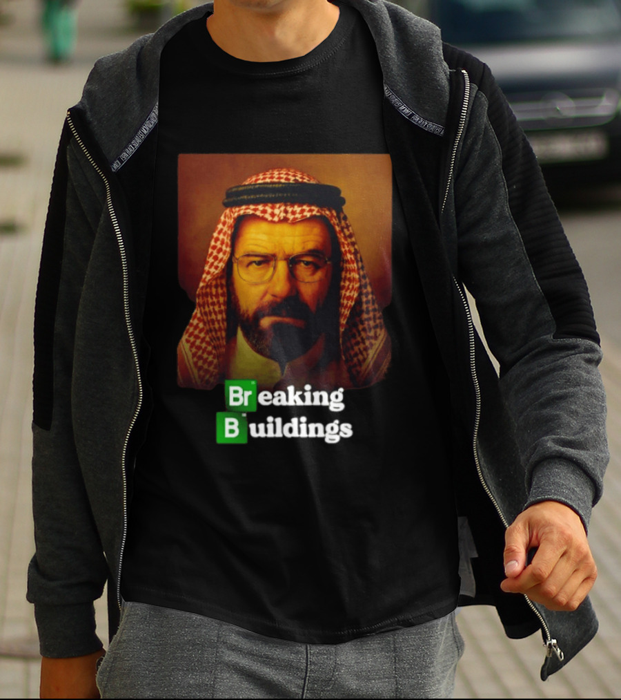 Breaking Buildings Bryan Cranston Walter White Middle Eastern Headdress T-Shirt