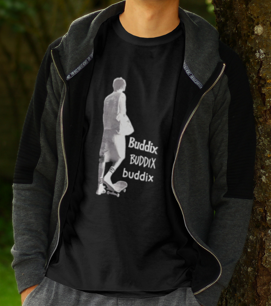 Buddix Person Standing On Skateboard Buddix BUDDIX Buddix T-Shirt