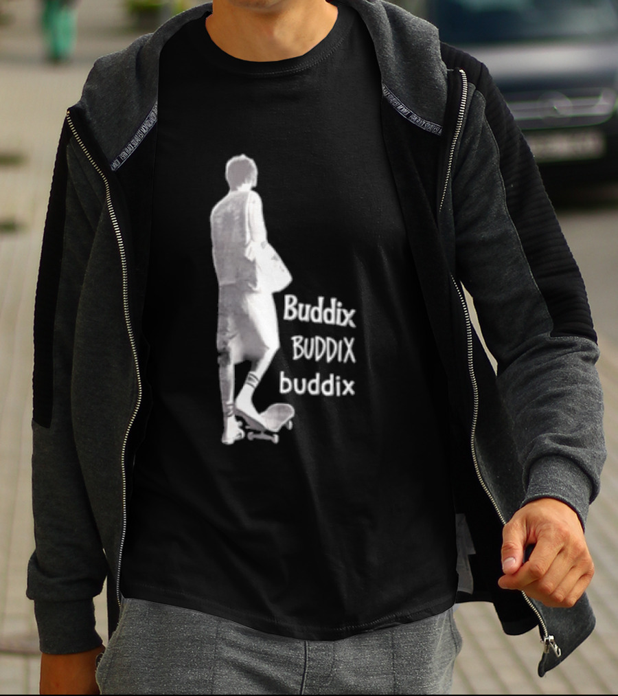 Buddix Person Standing On Skateboard Buddix BUDDIX Buddix T-Shirt