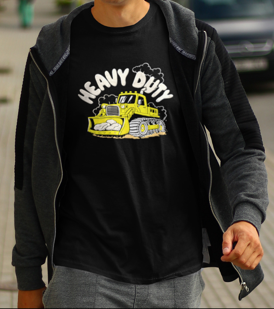 Heavy Duty Bulldozer With Rocks T-Shirt