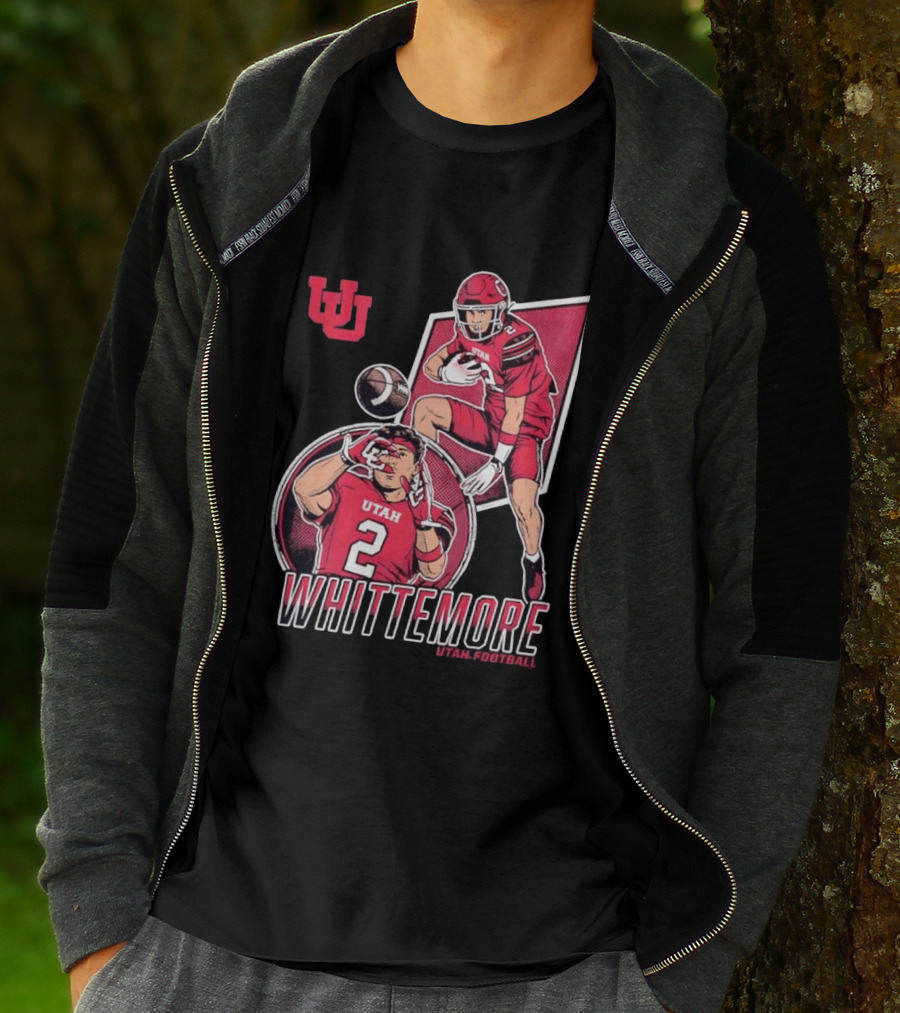 Utah Utes Football Whittemore No 2 Player Collage T-Shirt