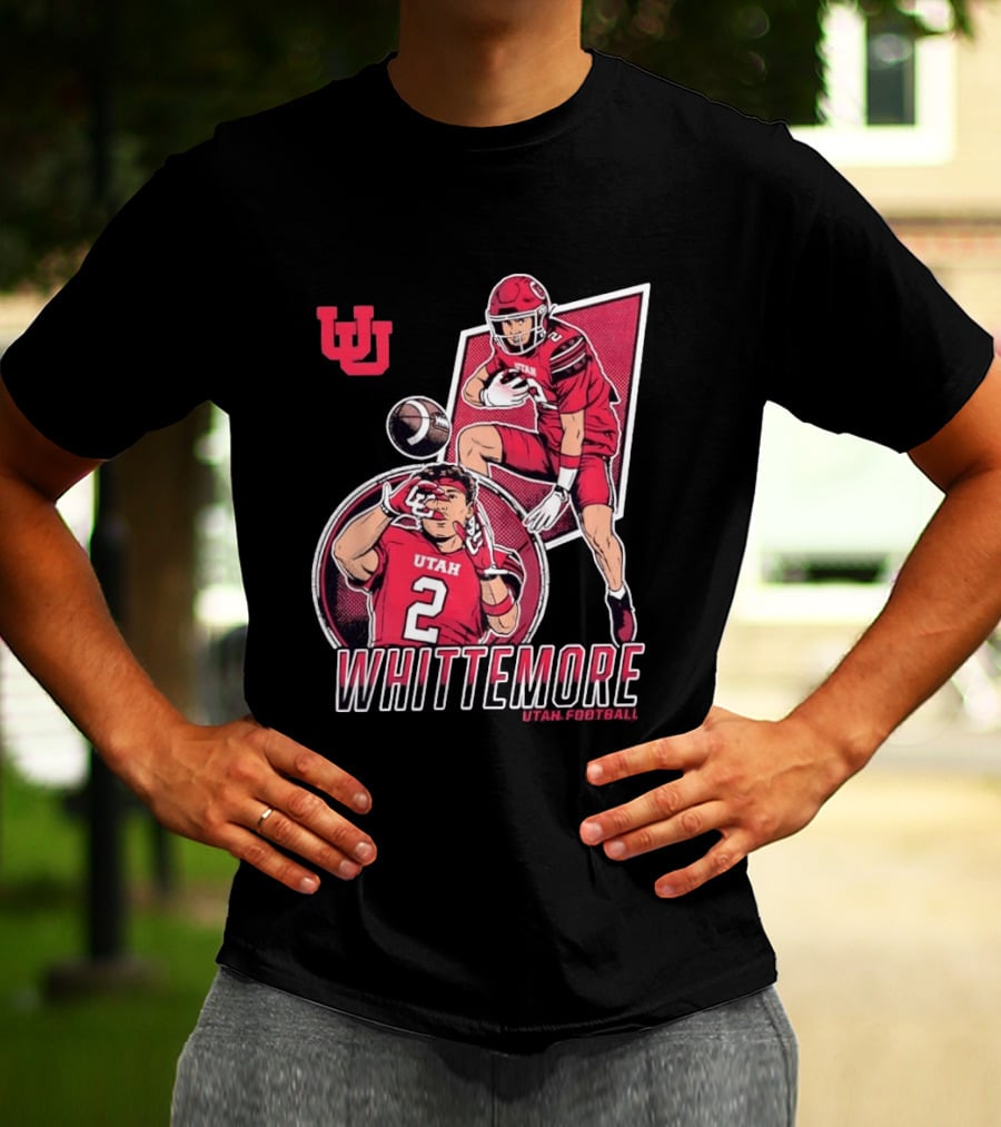 Utah Utes Football Whittemore No 2 Player Collage T-Shirt