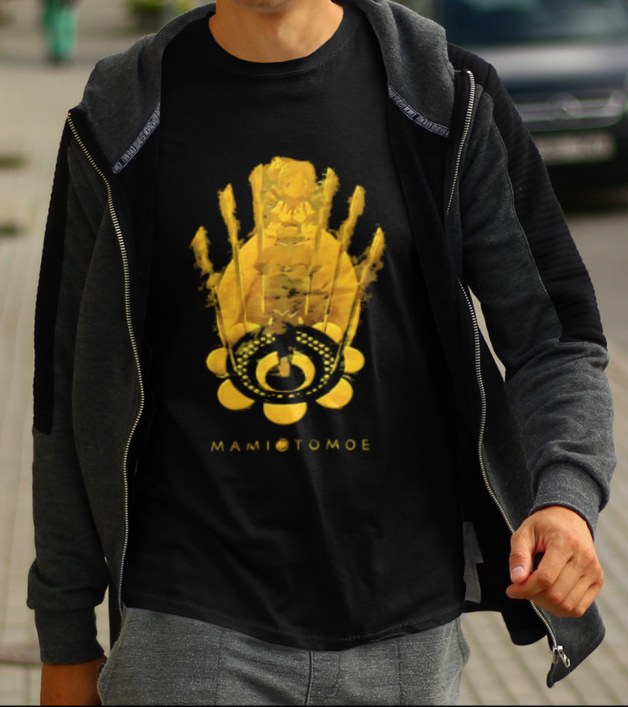 Mami Tomoe Magical Anime Character Golden T-Shirt