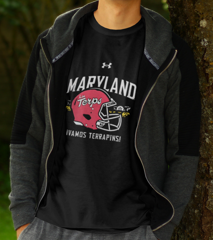 Maryland La Terps ¡Vamos Terrapins! Helmet T-Shirt