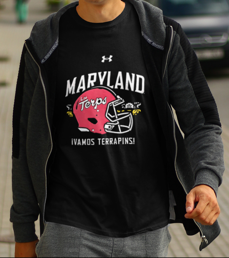 Maryland La Terps ¡Vamos Terrapins! Helmet T-Shirt