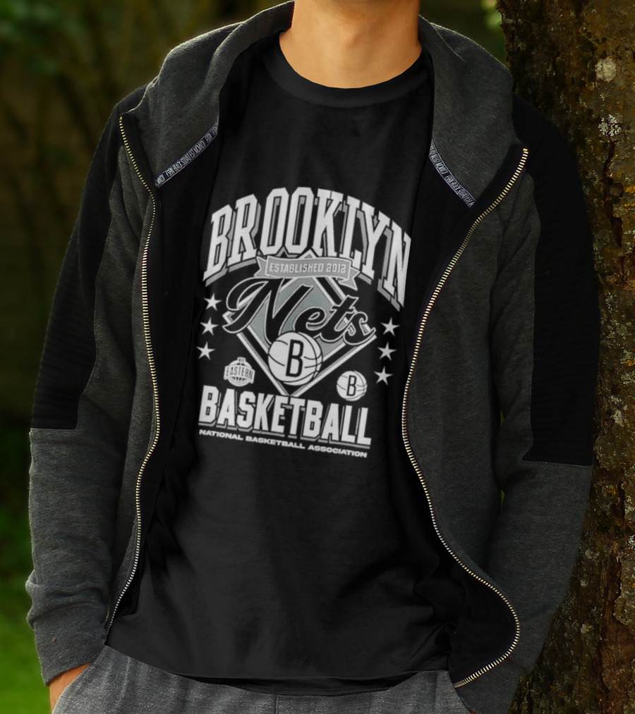 Brooklyn Nets Basketball NBA Stars And Stripes T-Shirt