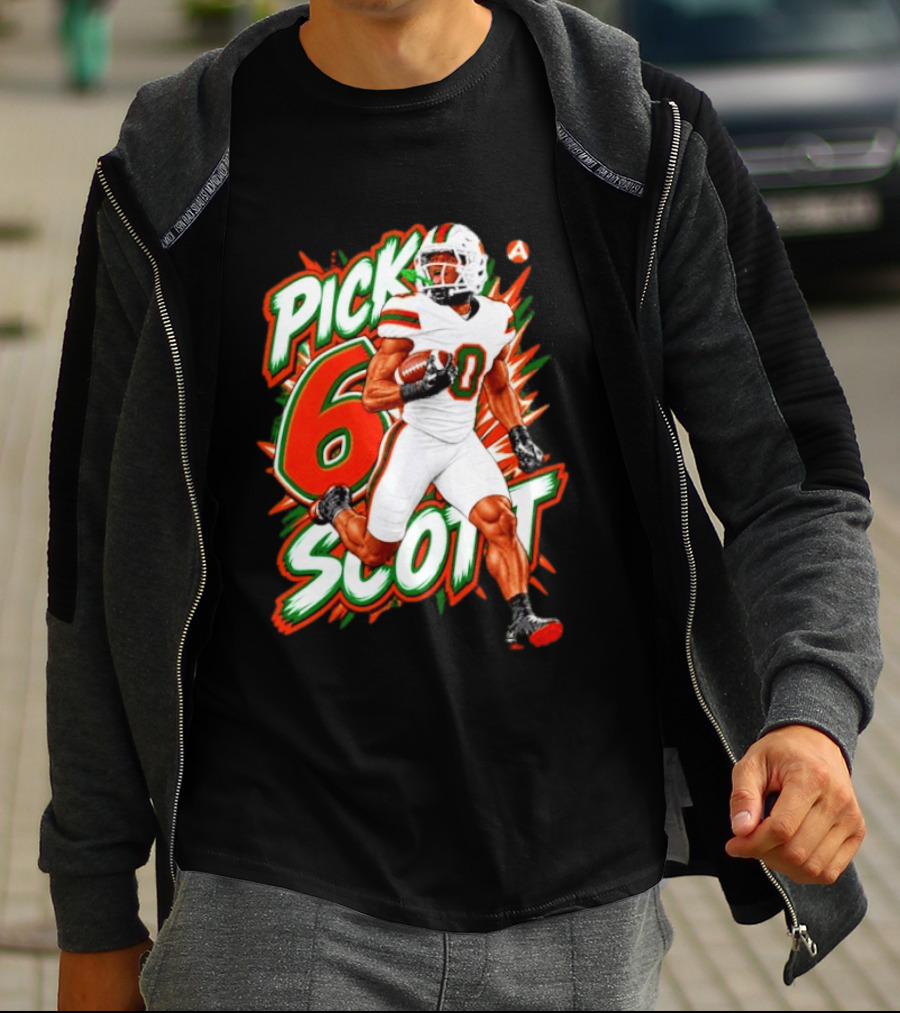 Keionte Scott Pick 6 Scott Miami Hurricanes Football Player T-Shirt