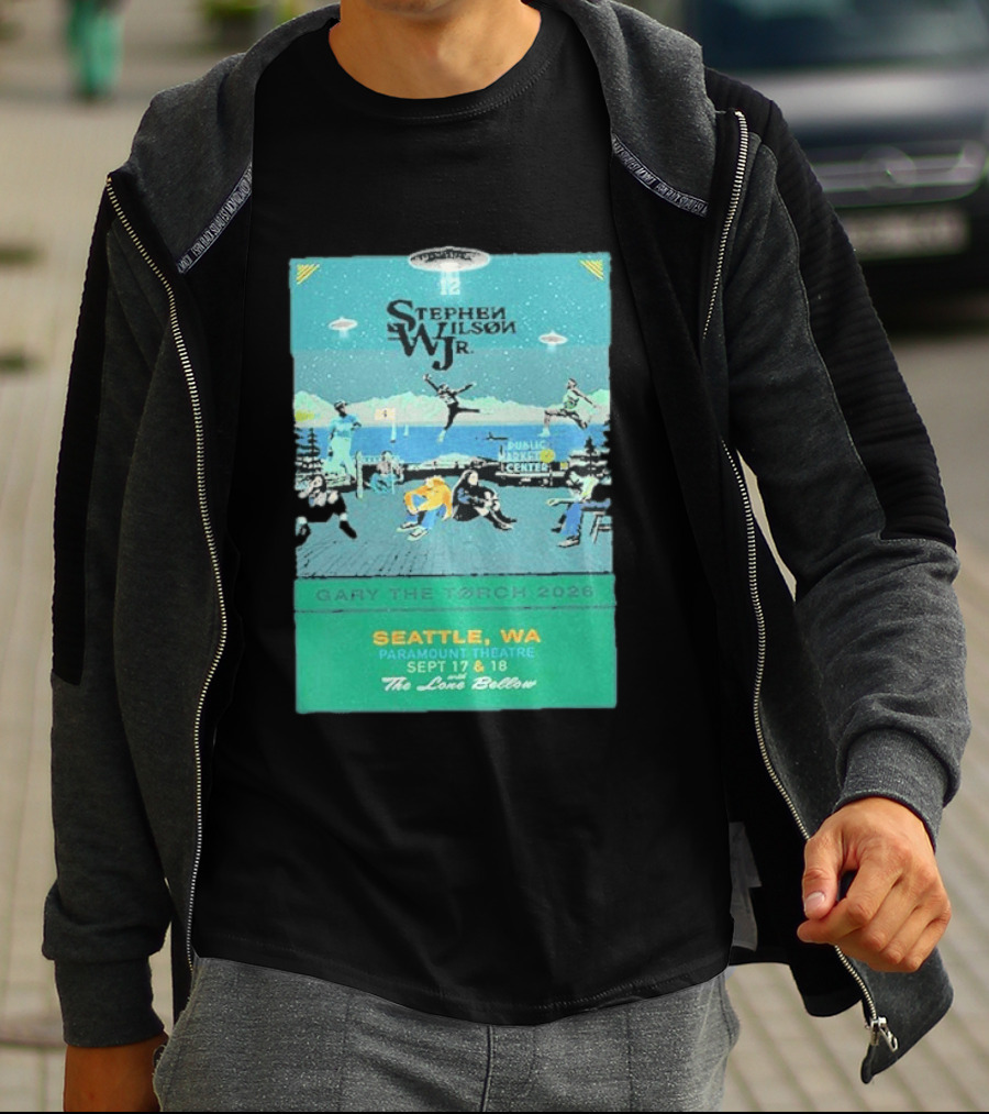 Stephen Wilson Jr Carry The Torch 2026 Seattle Paramount Theatre Event September 17 18 Public Market Center Seattle WA T-Shirt