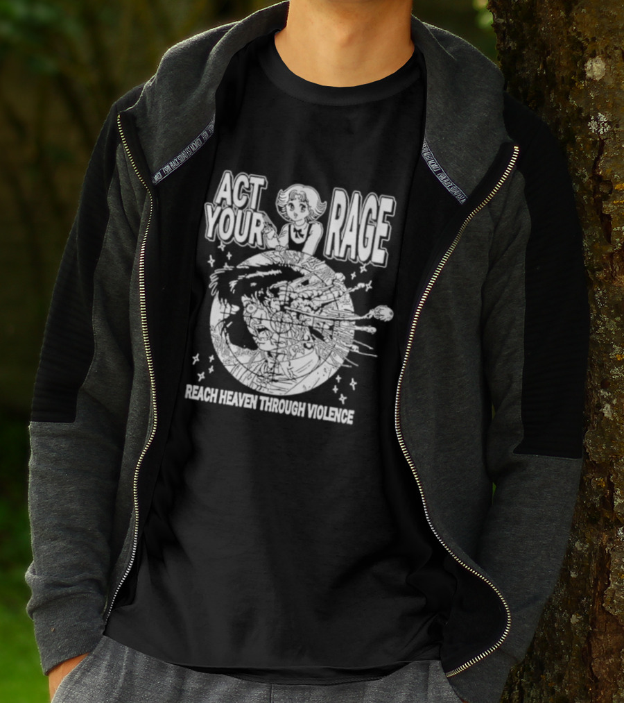 Ranze Eto Act Your Rage Reach Heaven Through Violence Anime Manga T-Shirt