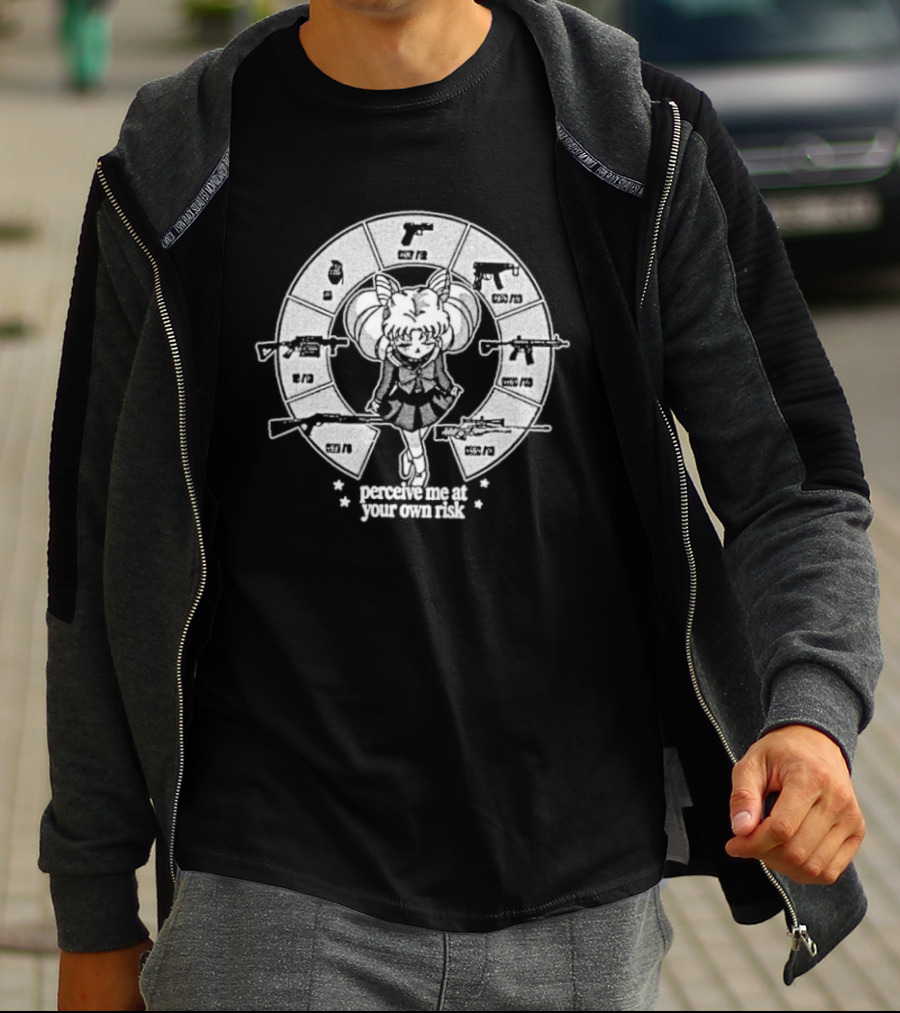 Perceive Me At Your Own Risk Sailor Moon Inspired Guardians Circular T-Shirt