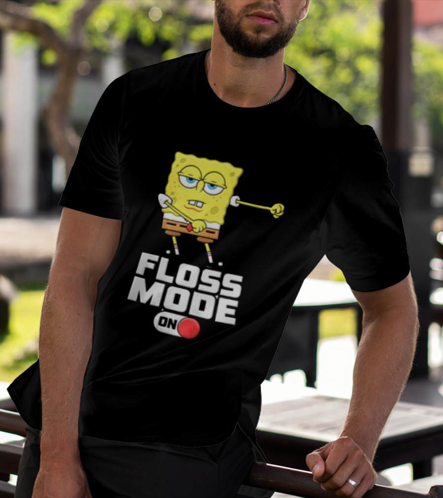 Squarepants Floss Mode On With Dabbing T-Shirt