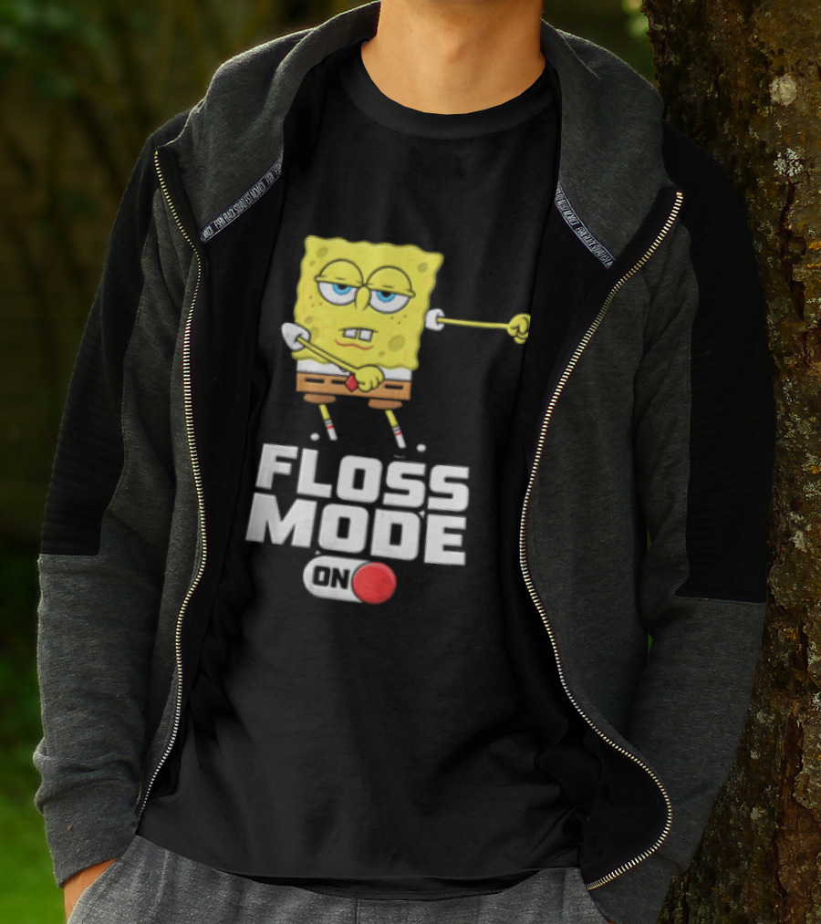 Squarepants Floss Mode On With Dabbing T-Shirt