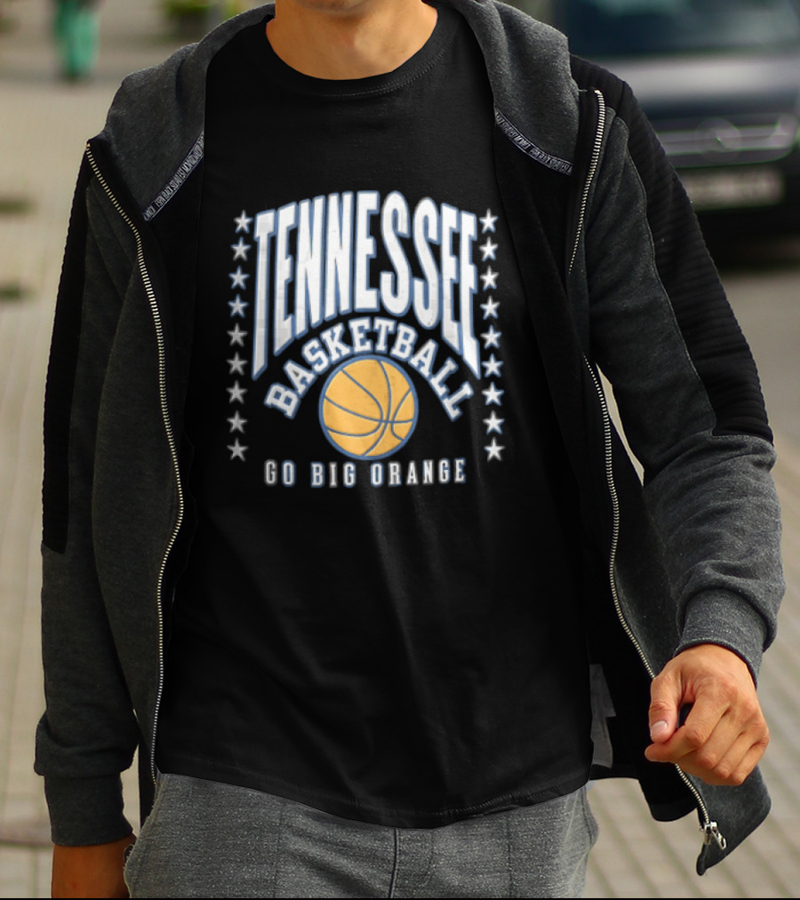 Tennessee Basketball Go Big Orange Stars T-Shirt